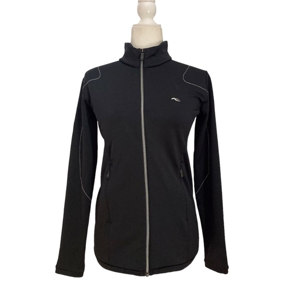 Kjus Ladies Diamond Jacket Zip Front Black - Picture 1 of 10
